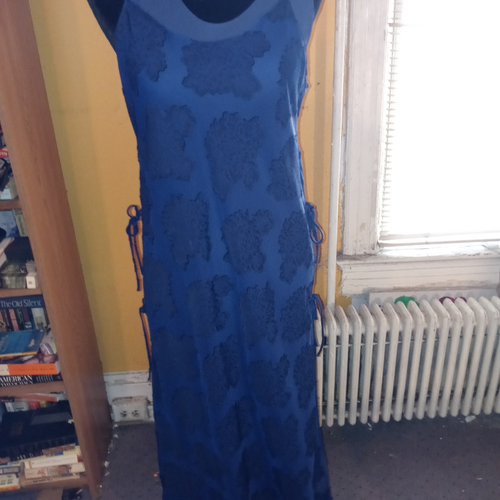 Ronet Sleeveless Dark Blue 2 pc Long Dress